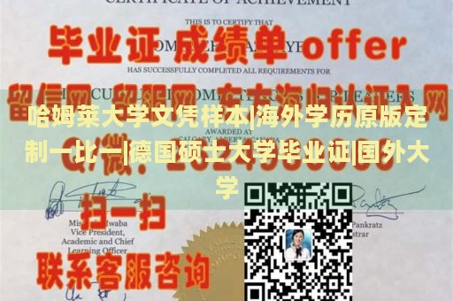 哈姆莱大学文凭样本|海外学历原版定制一比一|德国硕士大学毕业证|国外大学