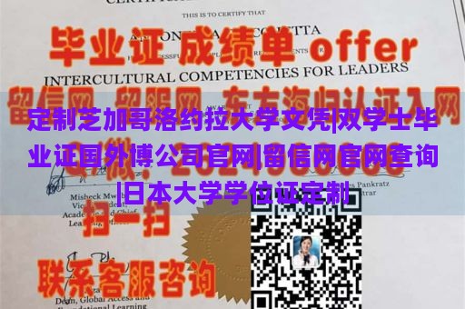 定制芝加哥洛约拉大学文凭|双学士毕业证国外博公司官网|留信网官网查询|日本大学学位证定制